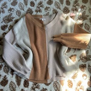 Striped V-Neck Sweater